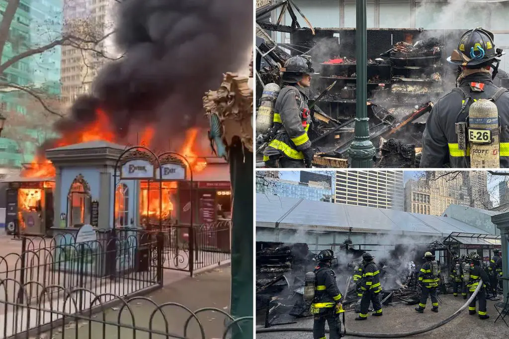 Fire at Bryant Park Winter Village Kiosk Disrupts Holiday Market