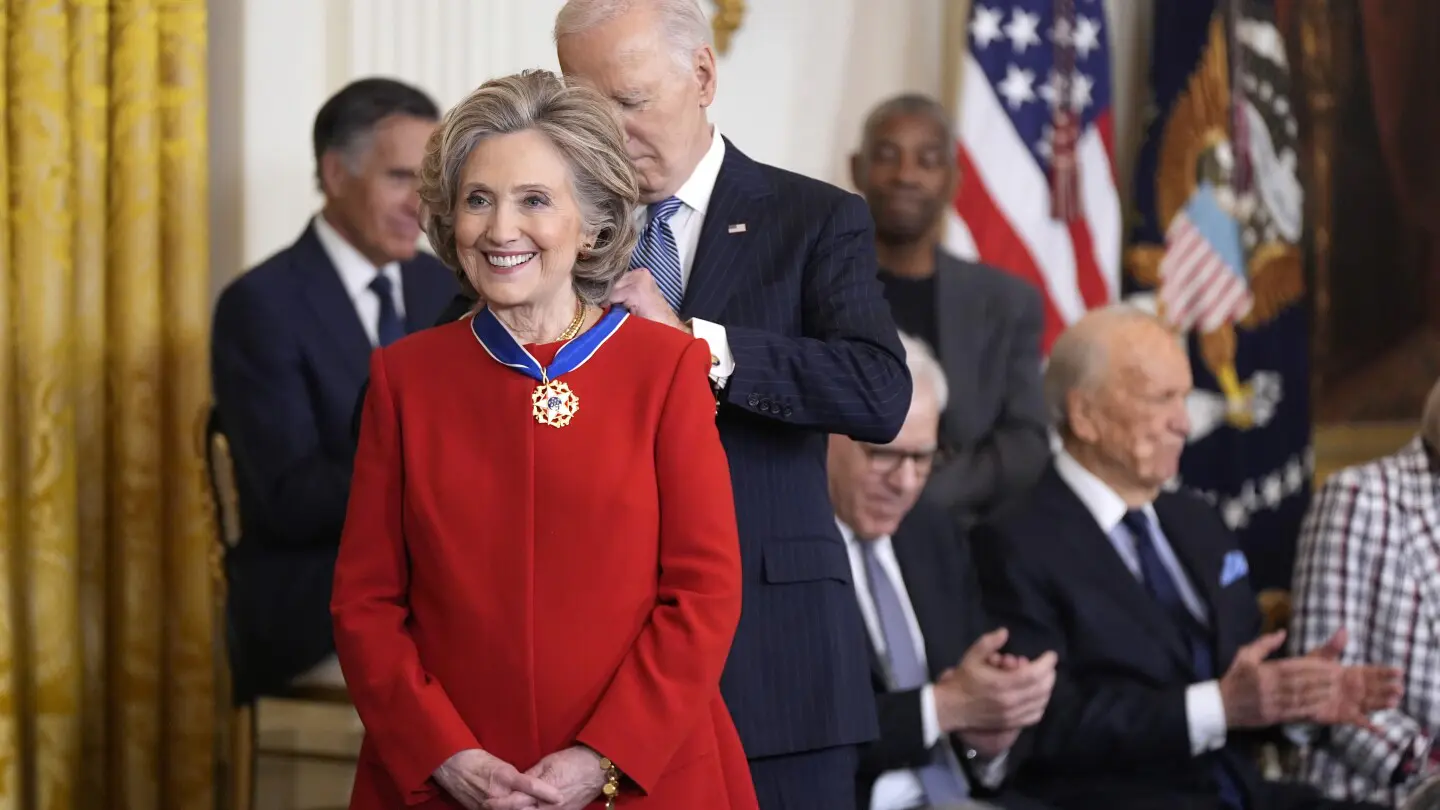 Biden Awards Presidential Medal of Freedom to Clinton, Soros, and Others