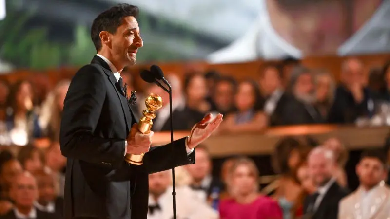 Adrien Brody's Emotional Golden Globes Win and Relationship with Georgina Chapman