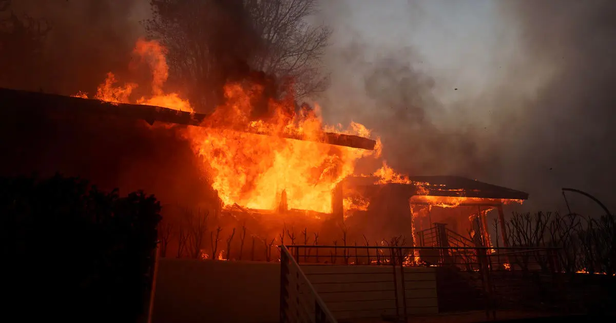 Palisades Fire Erupts Amidst High Winds in Los Angeles