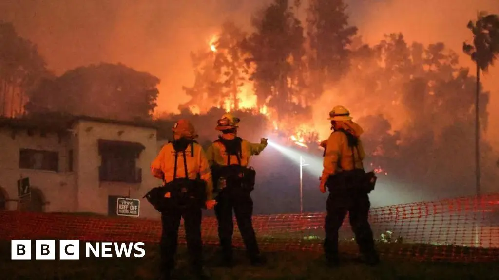 Southern California Wildfires Force Mass Evacuations as Santa Ana Winds Fuel Blazes