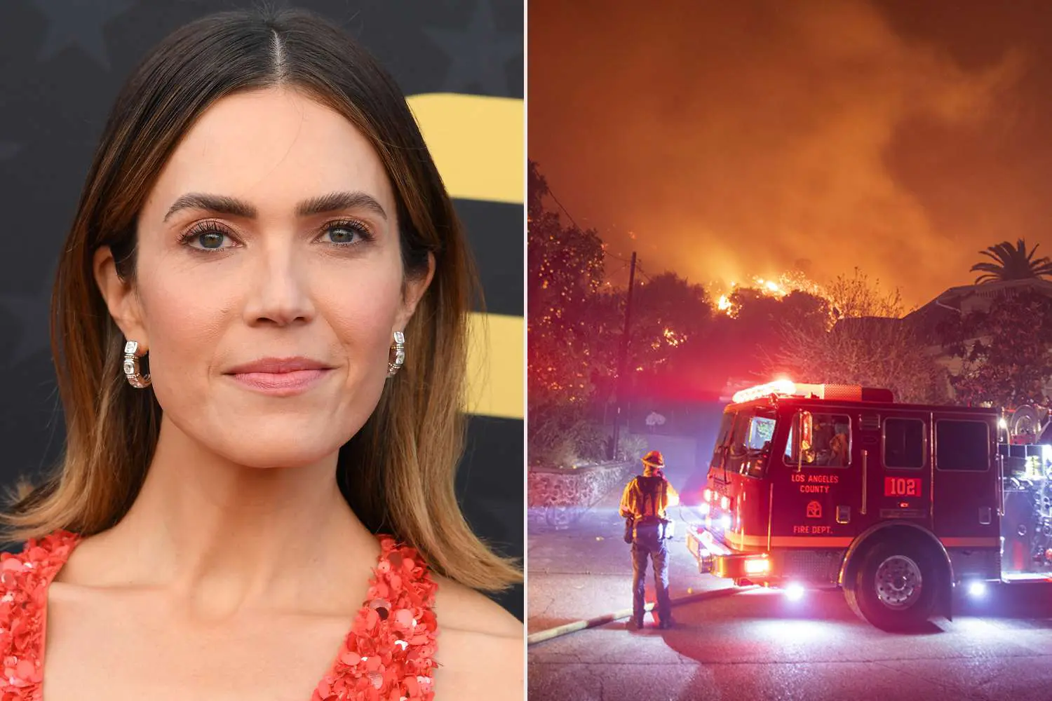 Mandy Moore's Family Evacuates as Wildfire Threatens Home; Welcomes Third Child