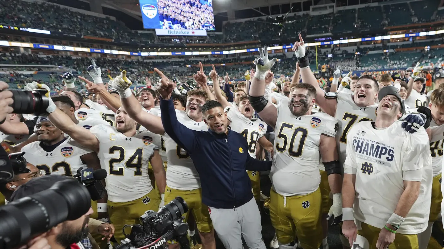 Notre Dame Edges Penn State in Thrilling Orange Bowl, Advances to CFP Championship